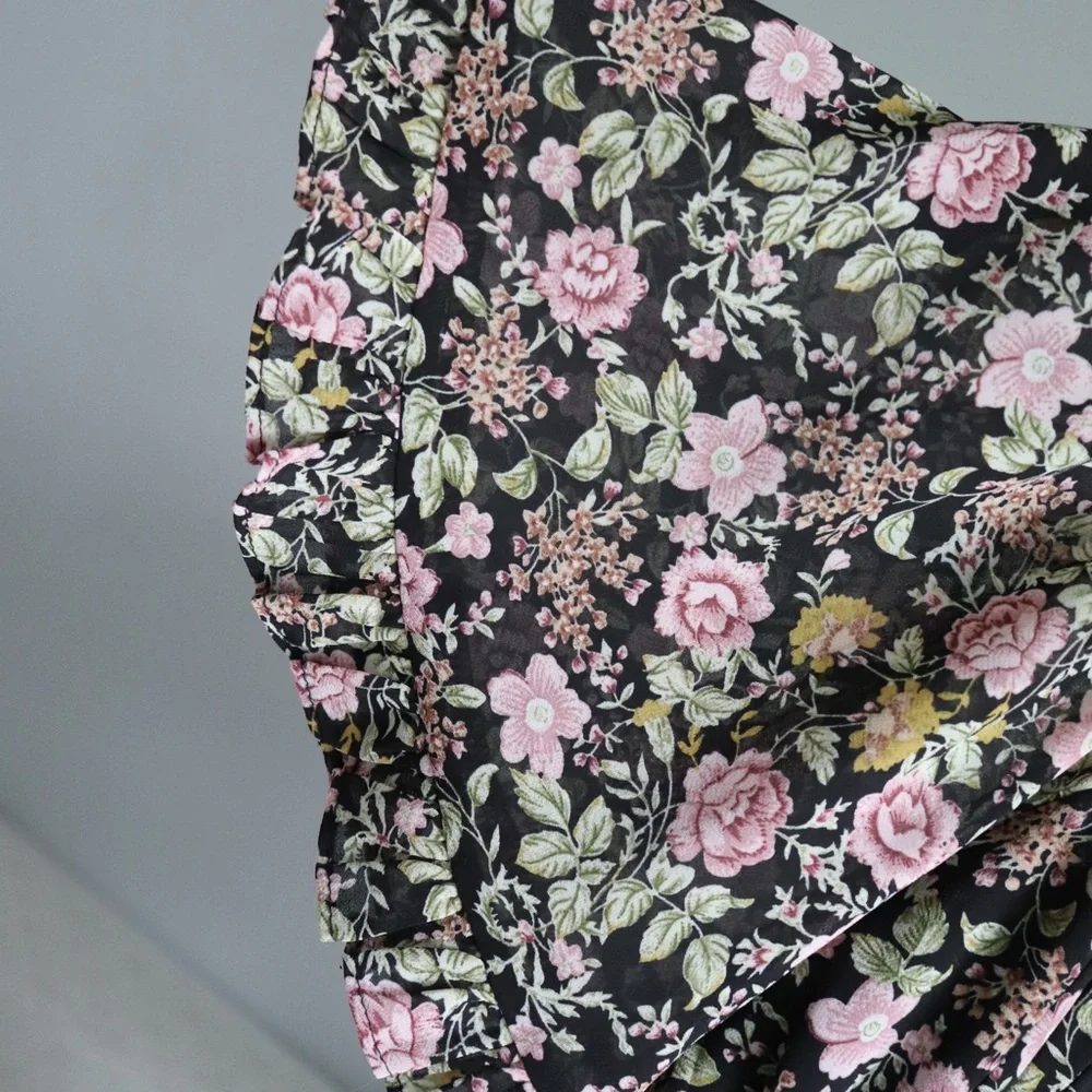 Alter’d state Floral Ruffle Top - Picture 4 of 5